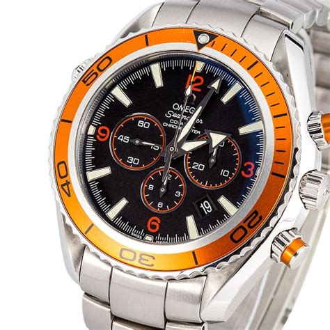 omega seamaster planet ocean 600m chronograph orange|omega planet ocean gmt price.